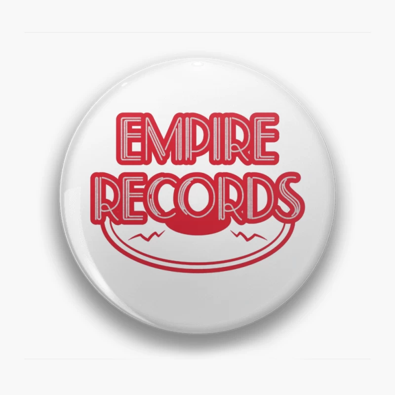 Vintage Empire Records Red Logo Design Pin