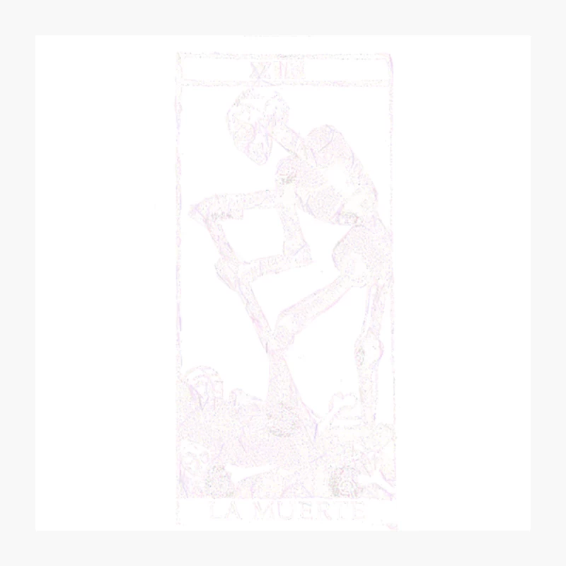 Death La Muerte XIII Vintage Tarot Design Pin