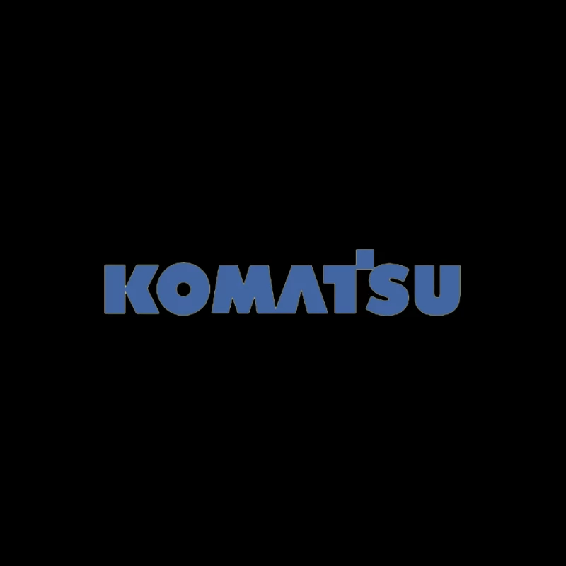 Komatsu Industrial Equipment Company Logo in Blue Pin