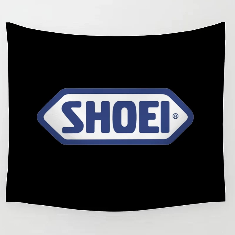 SHOEI Motorcycle Helmet Brand Logo in Blue Tapestry