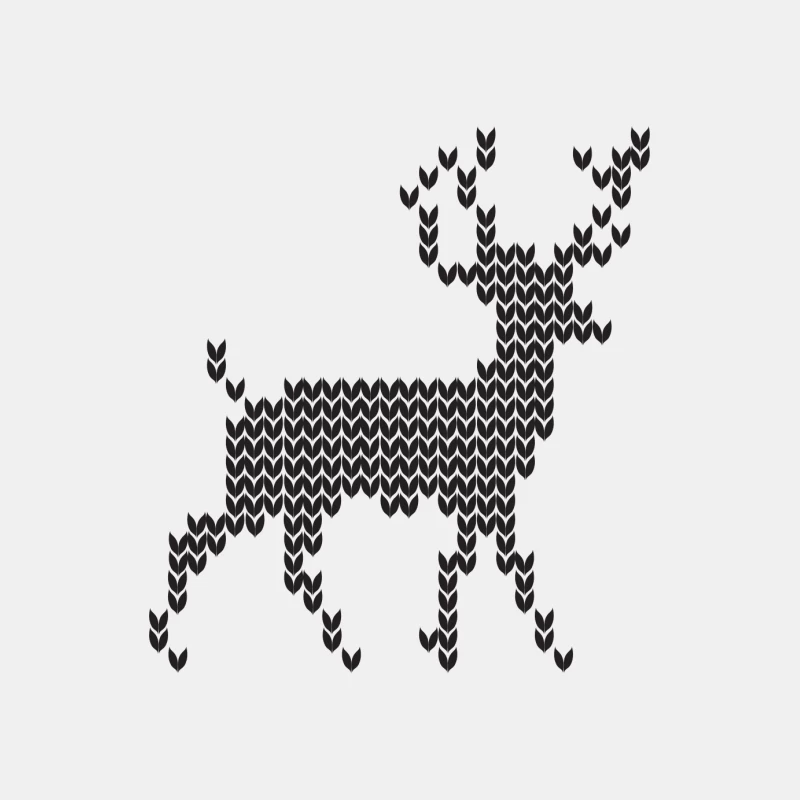 Cerf géométrique noir Homme Débardeur