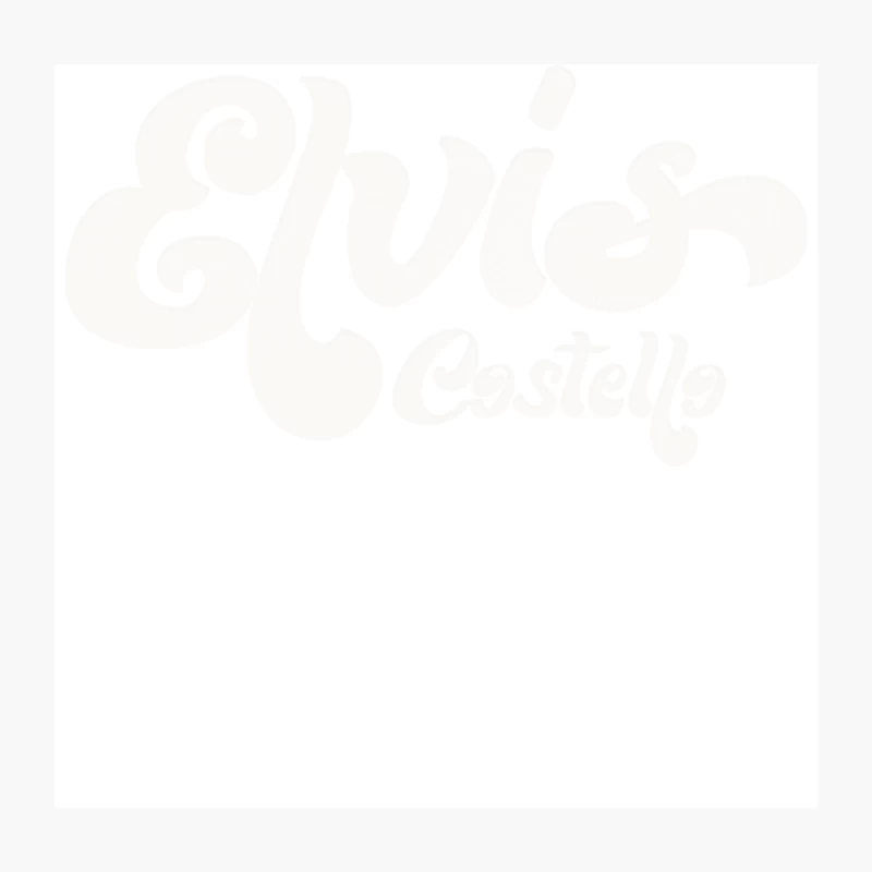 Elvis Costello  Retro Fan Art Design Throw Pillow