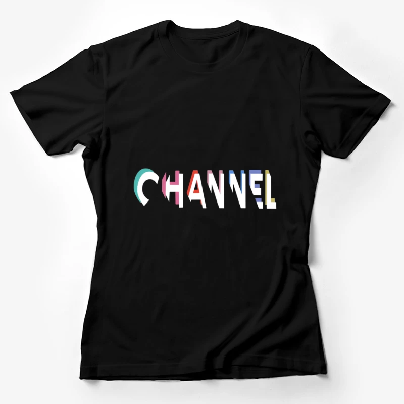 Texte de chaîne coloré Femme T-Shirt