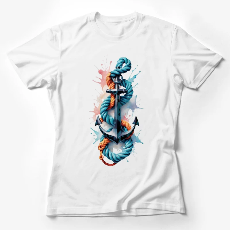 Anchor with Colorful Ropes Female T-Shirt