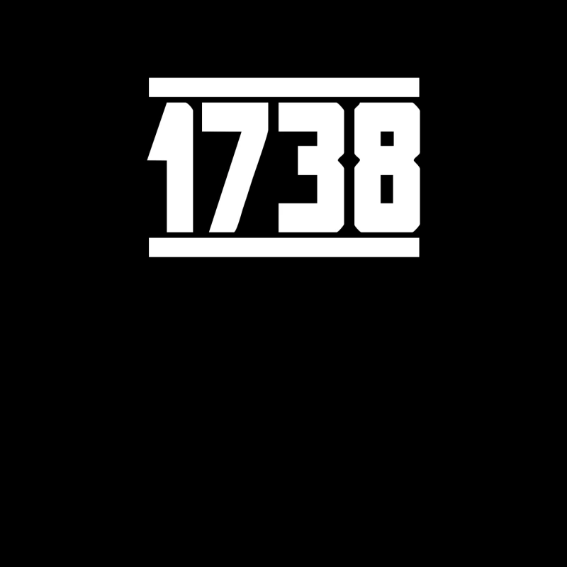 Graphic Design Featuring the Number 1738 Mouse Pad