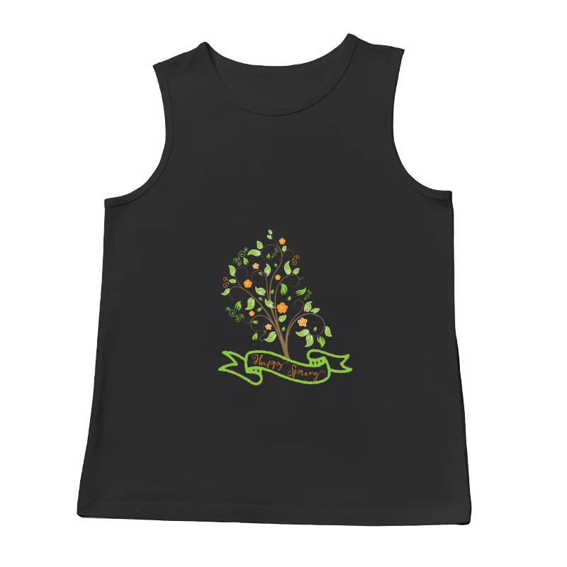 Arbre printanier avec ruban Homme Débardeur