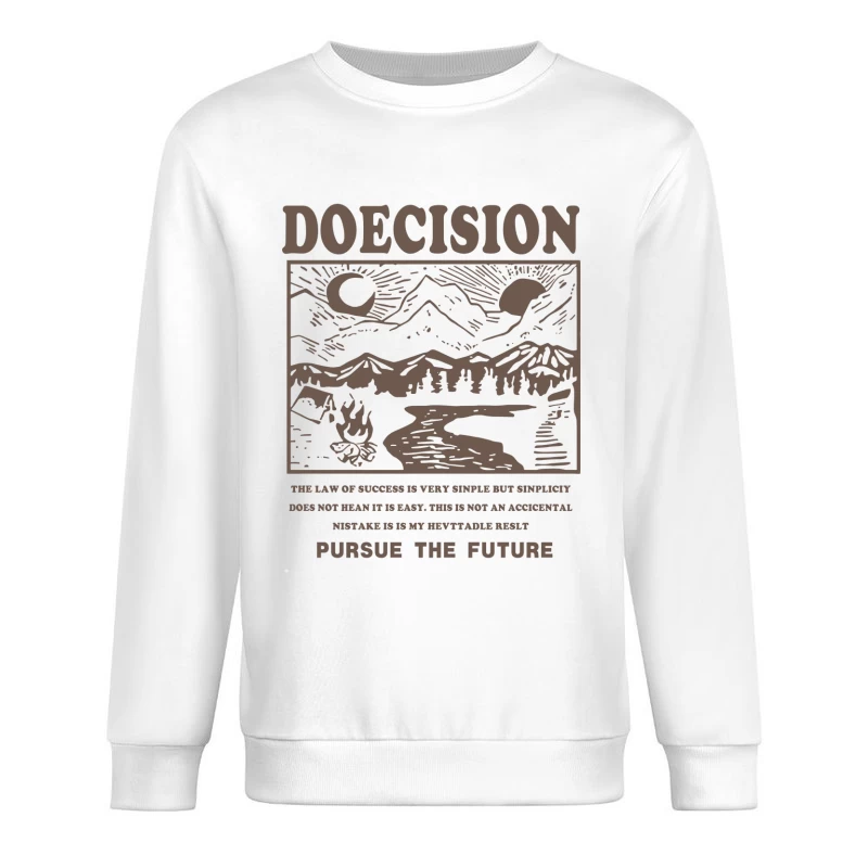 Natur, Berge und Erfolg Herren Pullover Sweatshirt