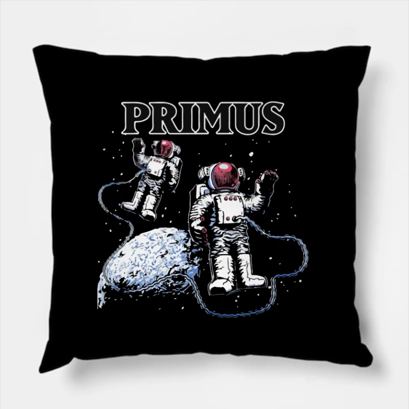 Primus Band Space Astronaut Art Illustration Throw Pillow