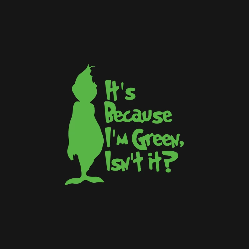 It_s Because I_m Green, Isn_t It Cute Christmas Desk Mat