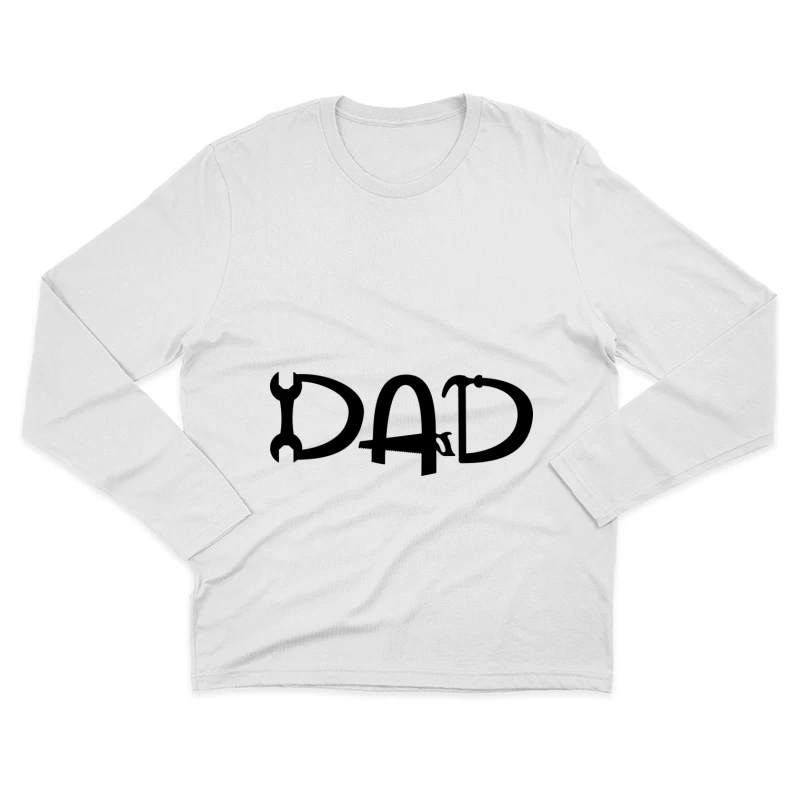 Logo créatif pour la fête des pères Homme Manches Longues T-Shirt
