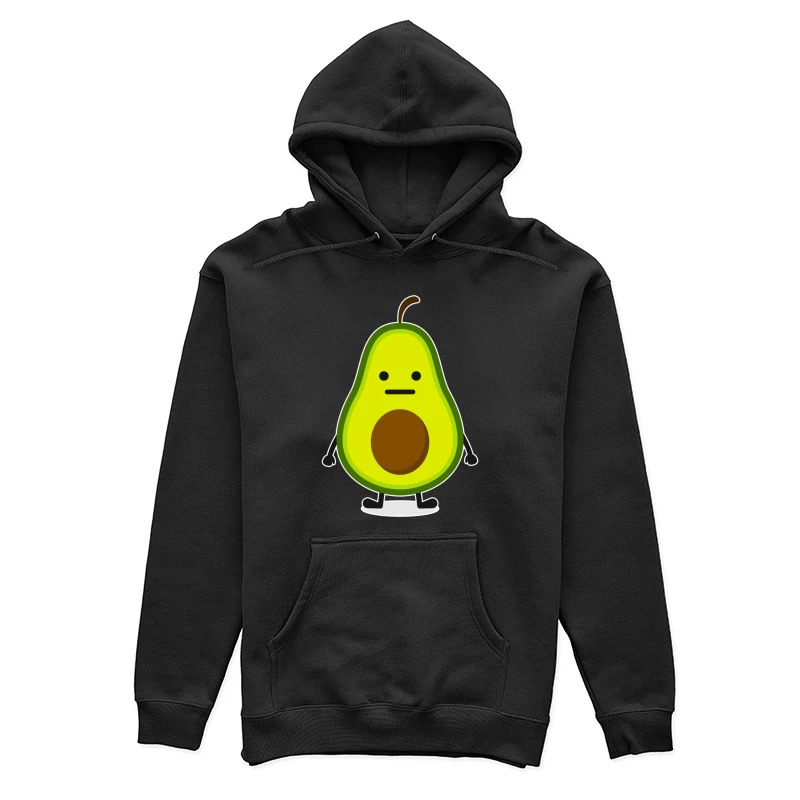 Niedliche Avocado-Karikatur Damen Pullover Hoodie
