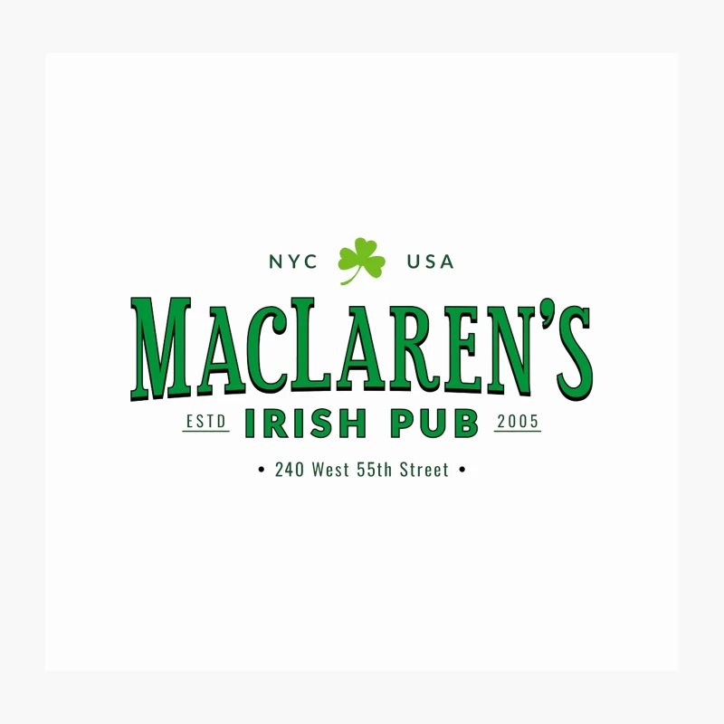 Maclarens Pub Throw Pillow