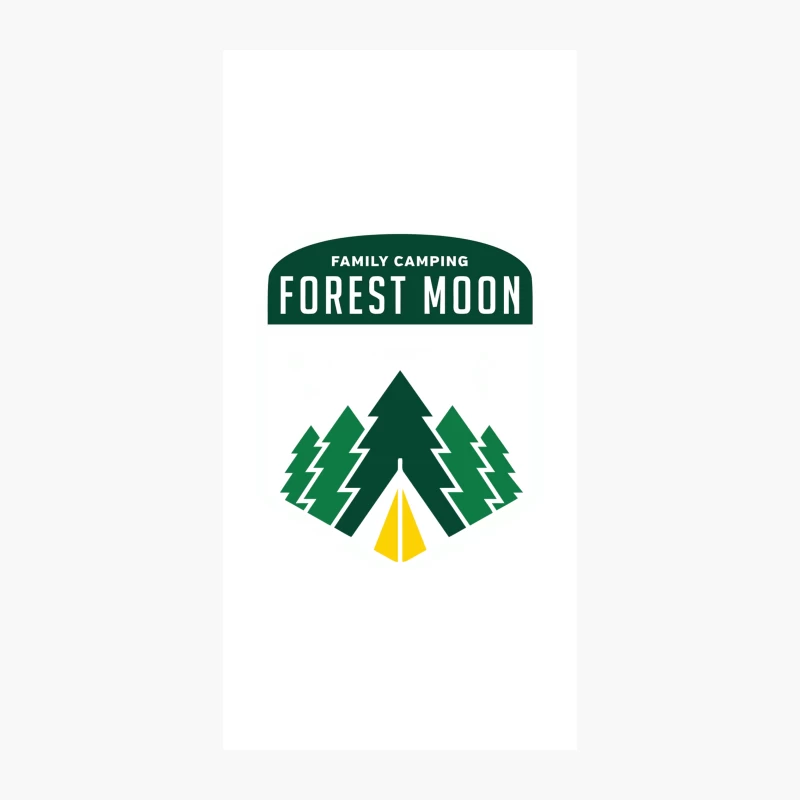 Forest Moon Family Camping Logo iPhone Case