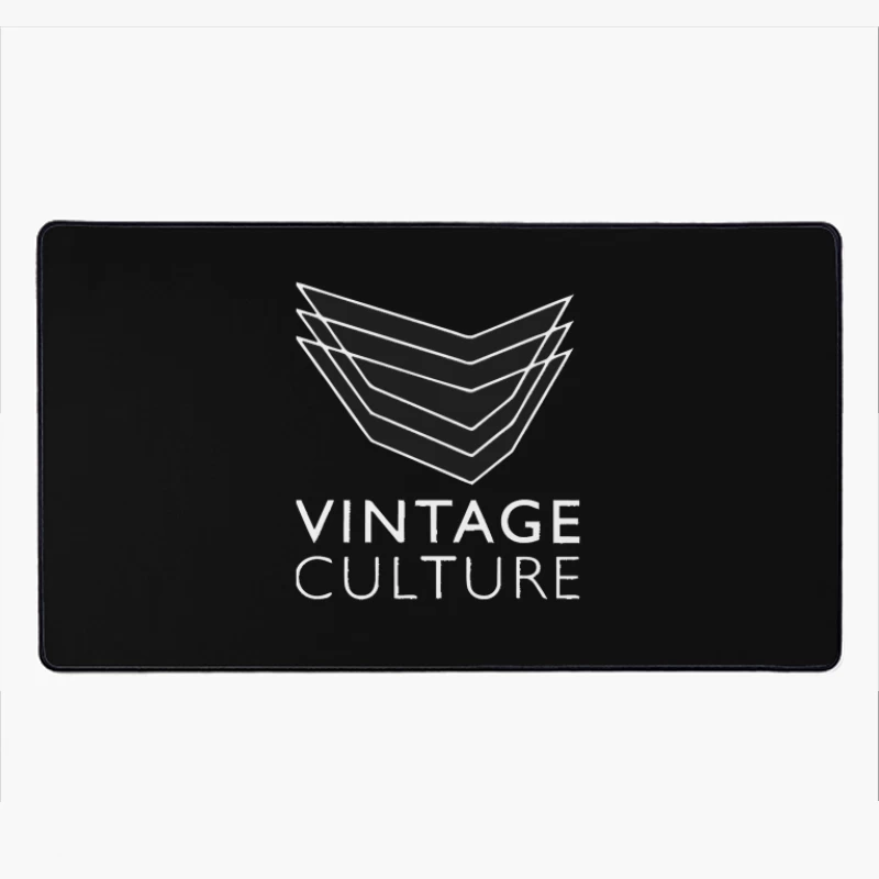 Vintage Culture Geometric Chevron Logo Design Desk Mat