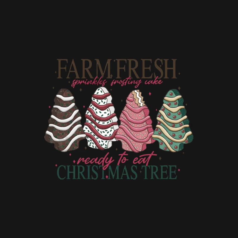 Farmfrische Weihnachtsbäume mit Streuseln Herren Langarm T-Shirt