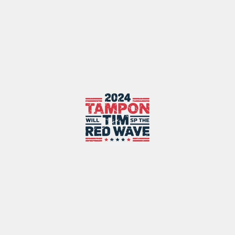 Satirical 2024 Election Slogan: Tampon's Red Wave Male Tank Top