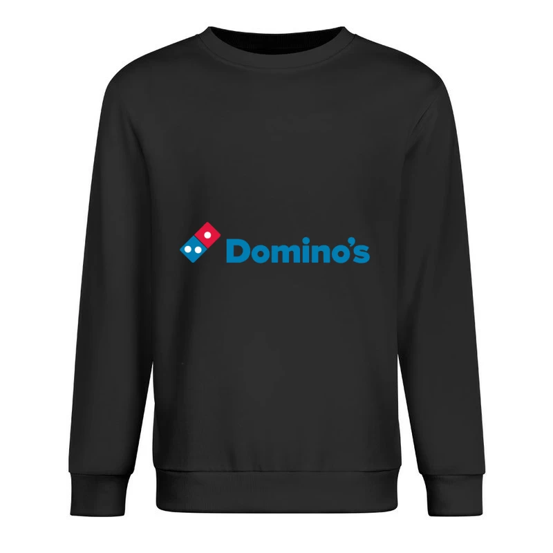 Domino's Pizza Corporate Logo in Blue and Red Male Pullover Sweatshirt