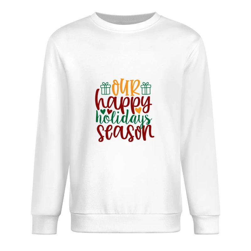 Joyeuses Fêtes Lumineuses Homme Sweat-shirt à enfiler