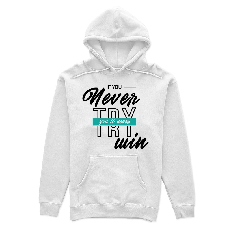 Inscription motivante avec style manuscrit Femme Sweat à capuche