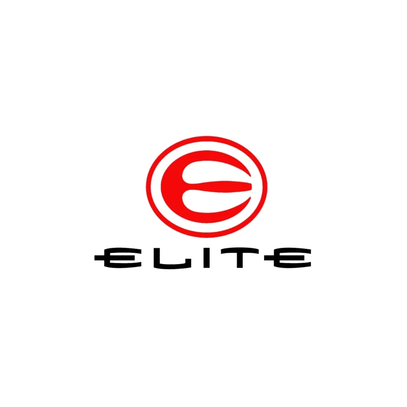 Elite Sports Brand Red and White Minimal Logo Desk Mat