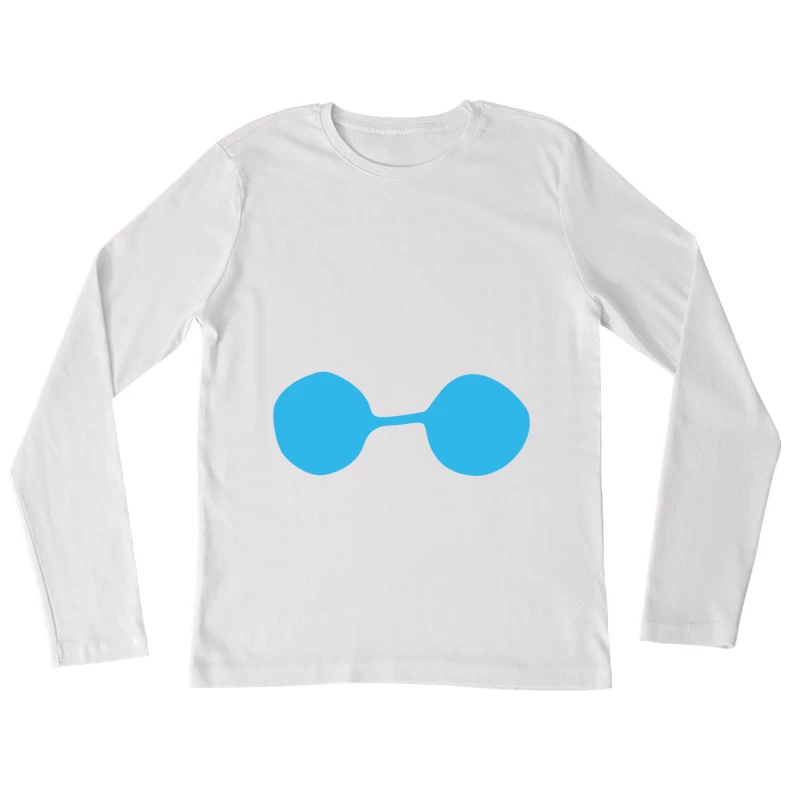 Illustration Abstraite de Forme Femme Manches Longues T-Shirt
