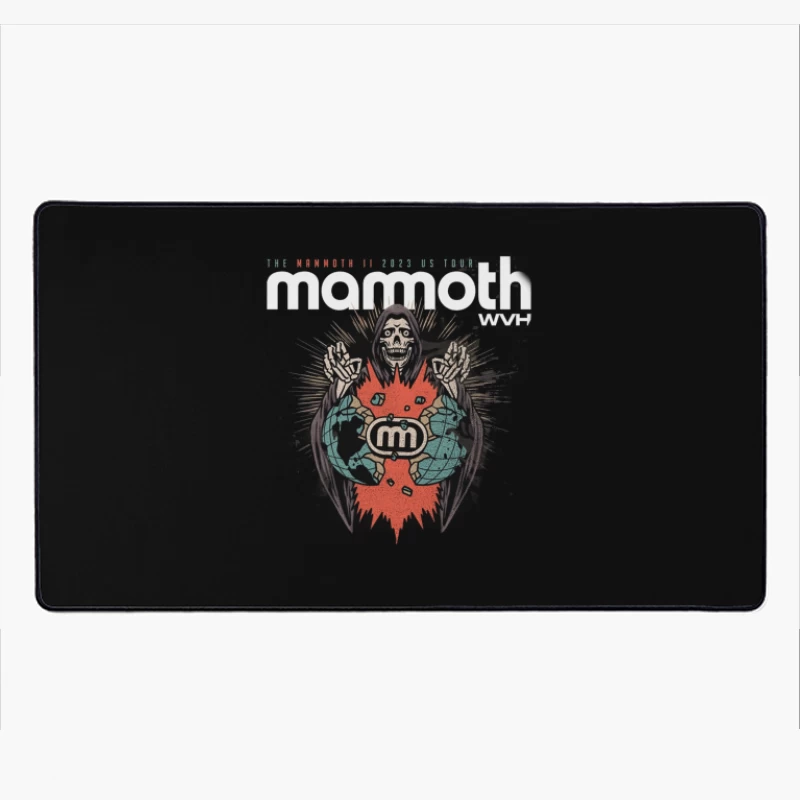 Mammoth Metal Festival 2023 Dark Gothic Poster Design Desk Mat