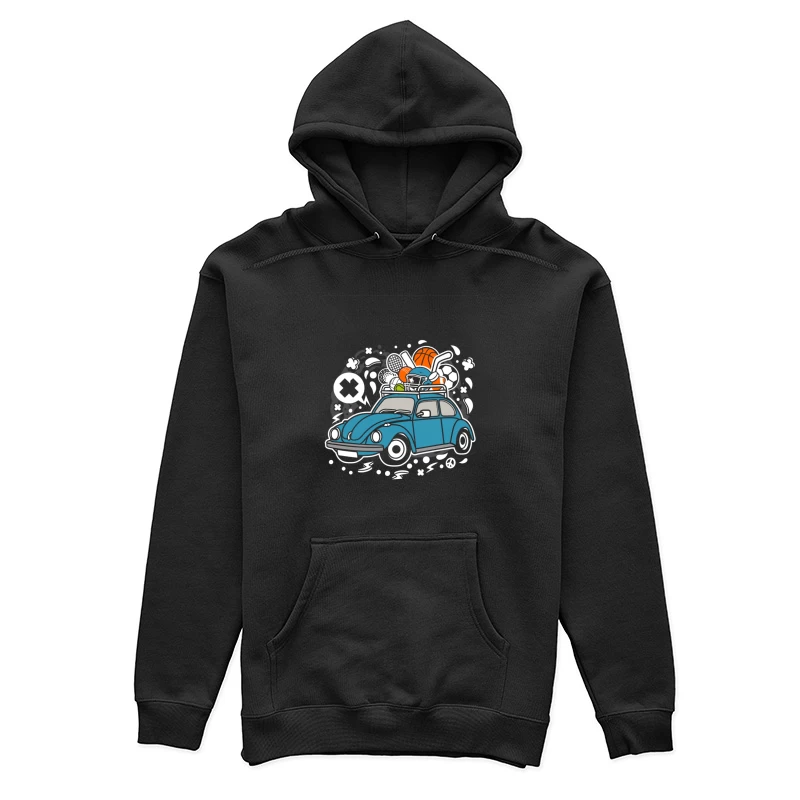 Voiture vintage sportive Femme Sweat à capuche