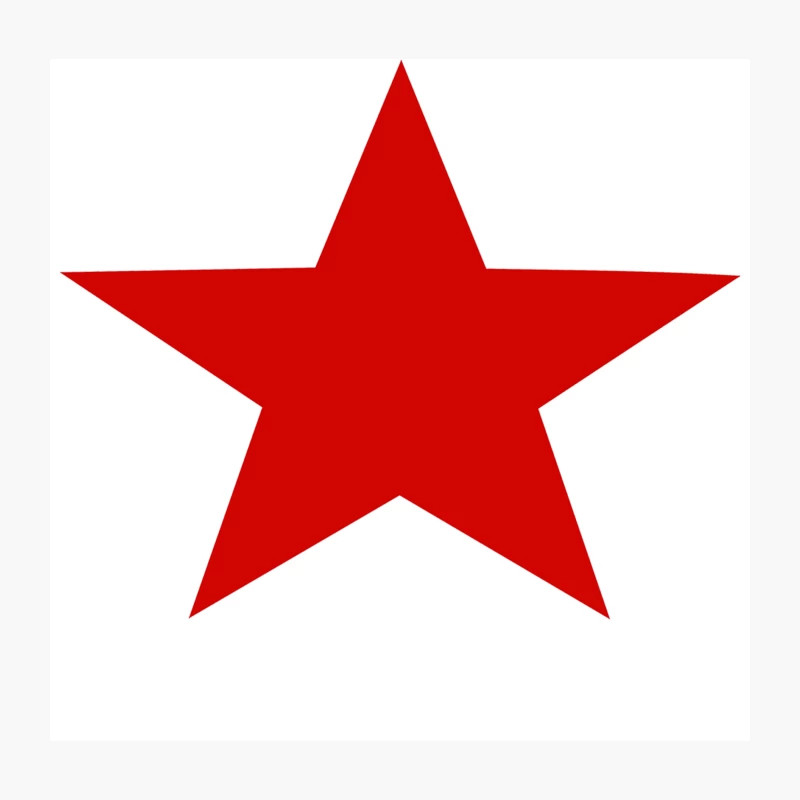 Red Star Army Throw Pillow