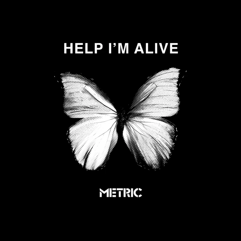 Metric Help I'm Alive Butterfly Pin