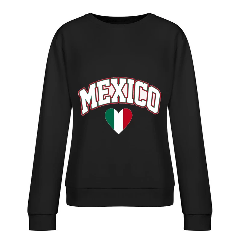 Mexiko-Design mit Herz Damen Pullover Sweatshirt