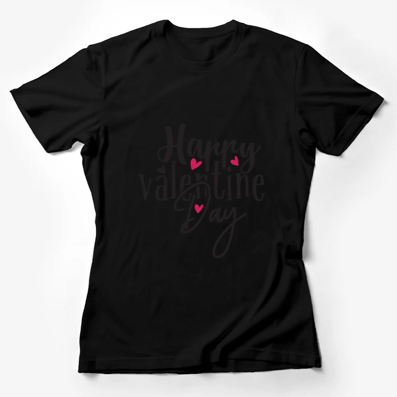 Carte de Saint-Valentin avec coeurs Femme T-Shirt