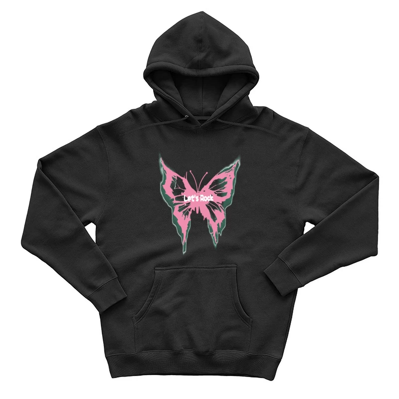 Schmetterling Rock Design Herren Pullover Hoodie