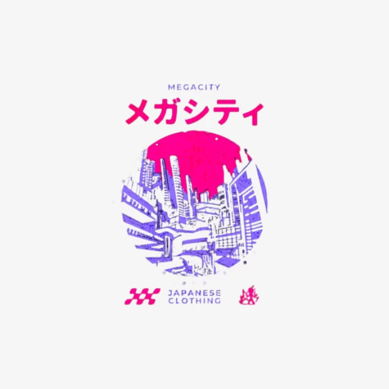 Illustration de Megacity au style rétro Femme Manches Longues T-Shirt