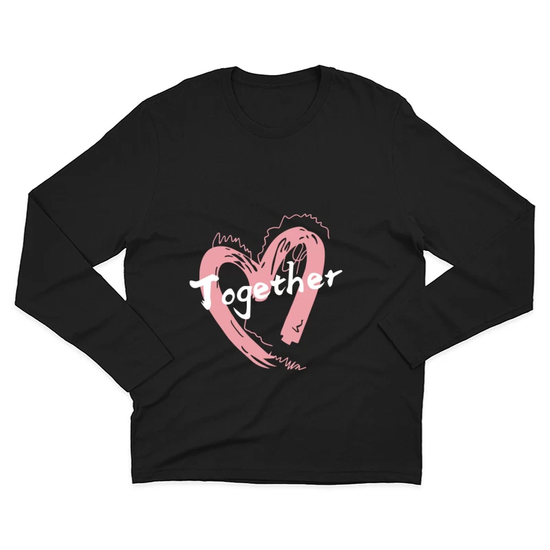 Herzliche Verbindung Herren Langarm T-Shirt