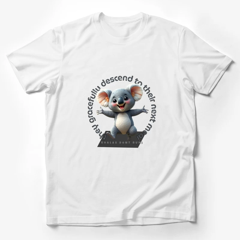 Playful Cartoon Koala Male T-Shirt