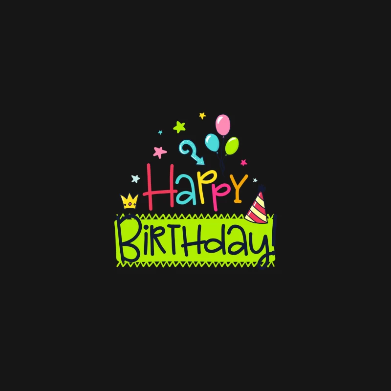 Joyeux Anniversaire Multicolore Homme Manches Longues T-Shirt