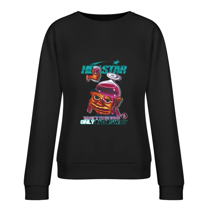 Fantastische Kreatur mit Wein Damen Pullover Sweatshirt