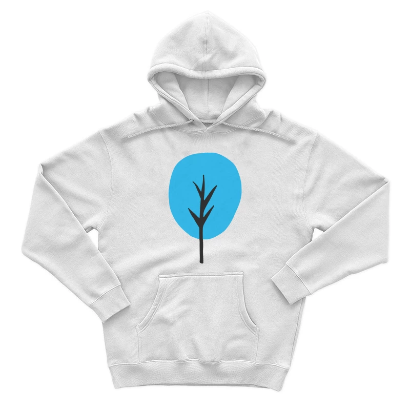 Arbre abstrait bleu Homme Sweat à capuche