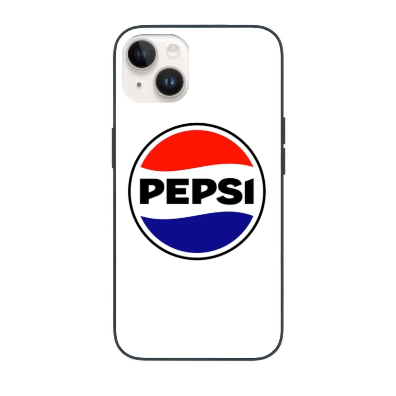 Classic Pepsi Cola Circular Logo Design iPhone Case