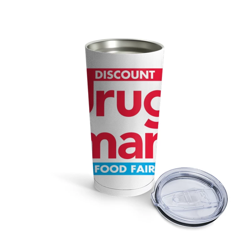 Discount Drug Mart Food Fair Vintage Retail Logo Travel Mug