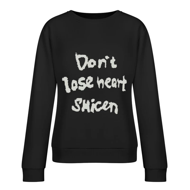 Ermutigung, Herz, Skizze Damen Pullover Sweatshirt