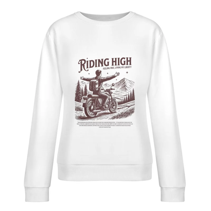 Faire de la moto en montagne Femme Sweat-shirt à enfiler
