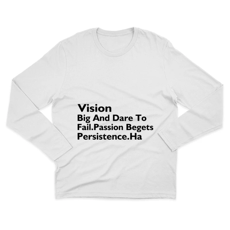 Inspiration und Ausdauer Zitat Herren Langarm T-Shirt