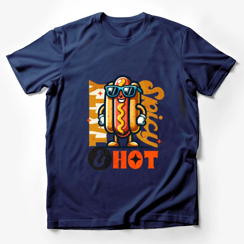 Graphique amusant de hot-dog épicé Homme T-Shirt