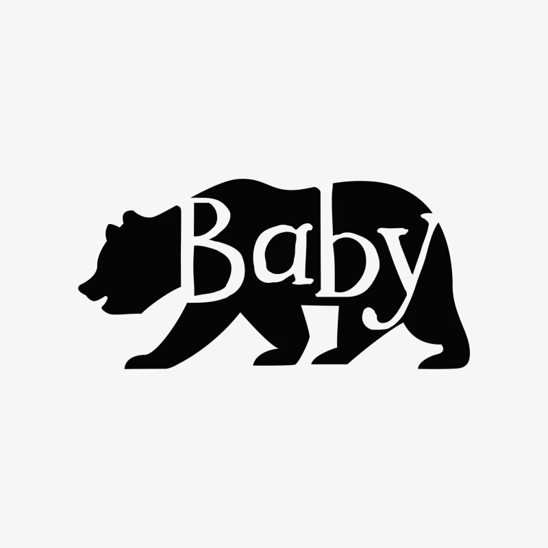 Silhouette d'ours avec texte Femme Sweat-shirt à enfiler