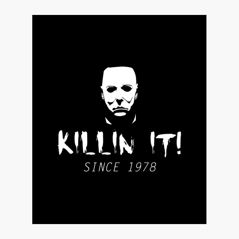 Minimalist Sketch: Face and "Killin It Since 1978" Text Cotton Tote Bag