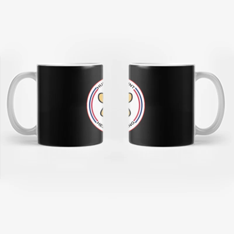 Hesketh Racing "Hunt the Shunt" Retro Motorsport Logo with British Bear Mascot Coffee Mug