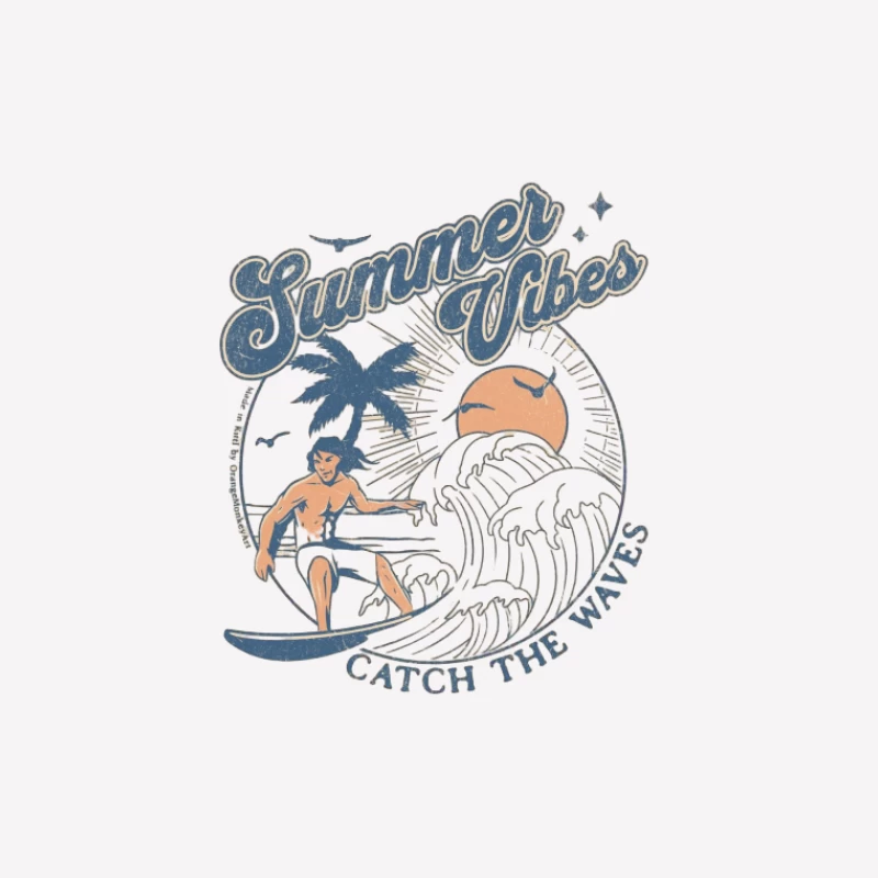 Ambiance d'été : Attrapez les vagues Femme T-Shirt