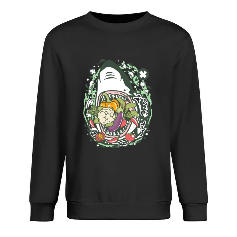 Requin végétarien gourmand Homme Sweat-shirt à enfiler