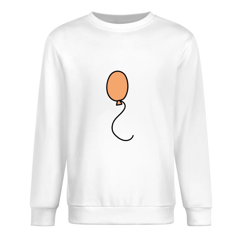 Ballon orange avec ficelle noire Homme Sweat-shirt à enfiler